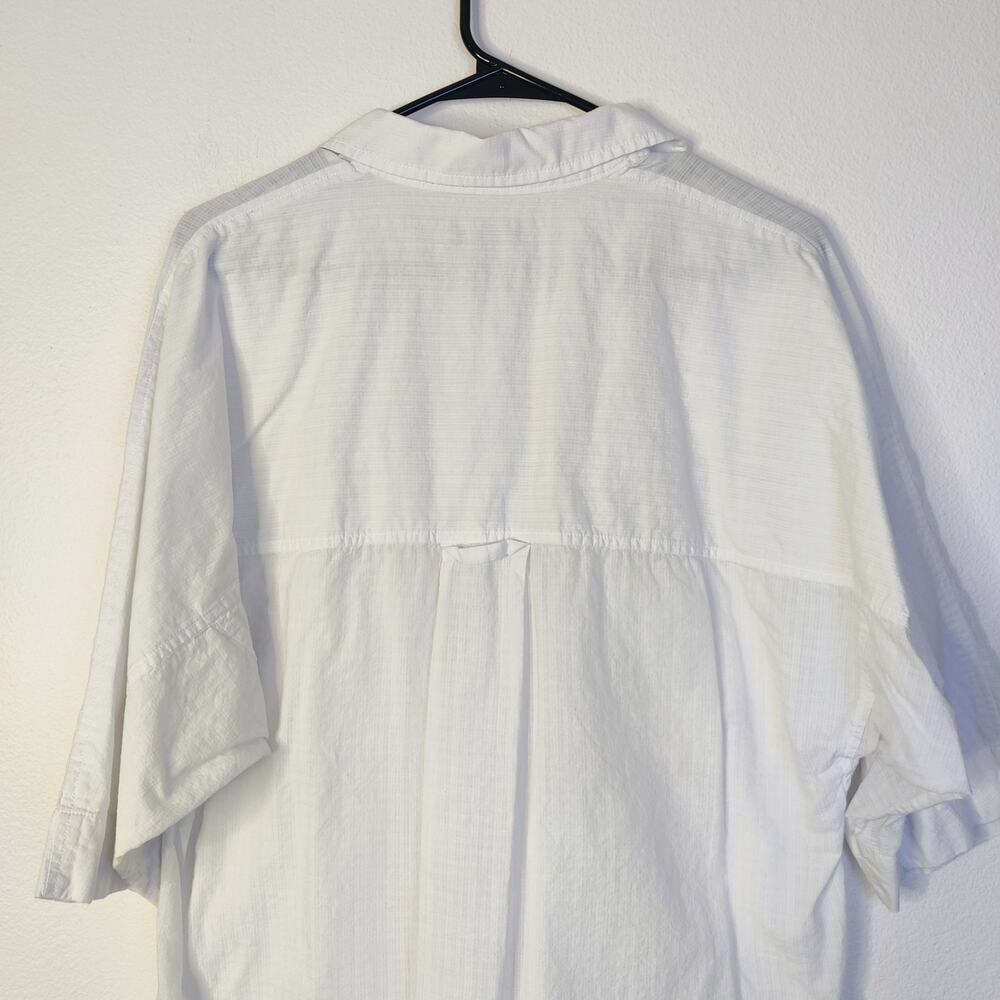 Everlane Tourist Oversized White Cotton Shirt XS Lightweight Button Up Travel - Picture 10 of 14